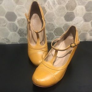 Modcloth - Chelsea Crew - Mustard Heels